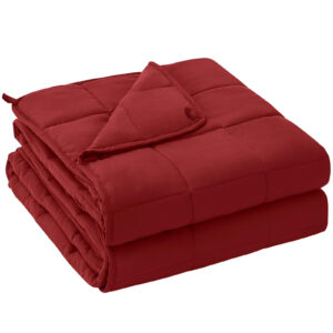 queen size weighted blanket for adults 60x80 inches, machine washable, 7 10% body weight guidance