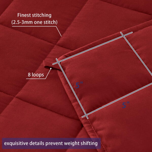 queen size weighted blanket for adults 60x80 inches, machine washable, 7 10% body weight guidance