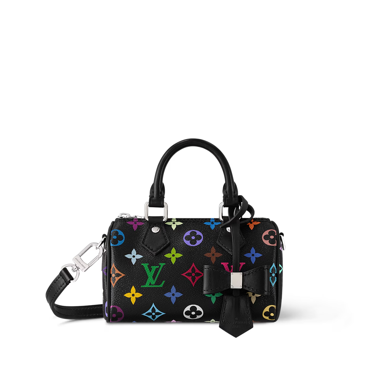 lv/louis vuitton women's mini nano speedy color block shoulder bag m13406