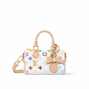 lv/louis vuitton women's mini nano speedy color block shoulder bag m13406