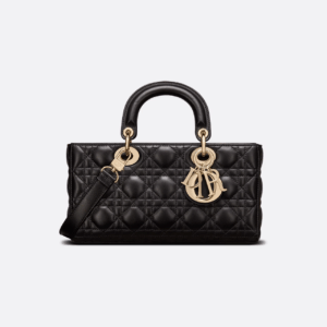 dior medium lady d joy bag black cannage lambskin