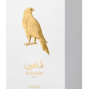 lattafa pride shaheen gold for unisex eau de parfum spray, 3.4 ounce / 100 ml