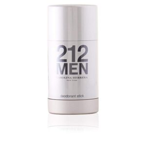 carolina herrera 212 men fragrance for men refresh skin and neutralize body odor modern, fresh and masculine scent energetic freshness with warmth of spices deodorant stick 2.1 oz
