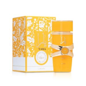 lattafa tous eau de parfum for women, tropical fruity floral vanilla scent, 3.4 fl oz / 100 ml