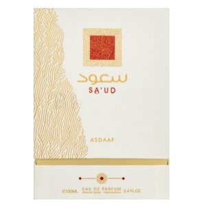 lattafa sa'ud eau de parfum spray for unisex, 3.4 ounce