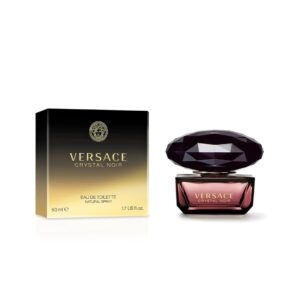 versace crystal noir eau de toilette spray for women, 1.7 oz