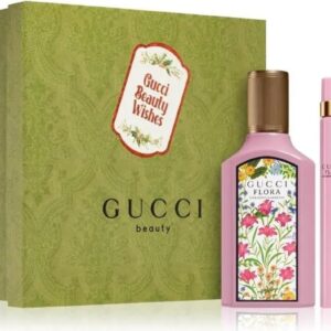 gucci flora gorgeous gardenia gift set for women eau de parfum spray 3.3 ounce + travel spray edp 0.33 oz