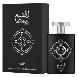 lattafa perfumes al qiam silver for unisex eau de parfum spray, 3.4 ounce