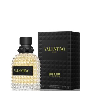 valentino uomo born in roma yellow dream eau de toilette spray for men, 1.7 ounce