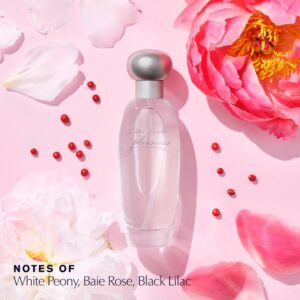 estee lauder pleasures eau de parfum spray with notes of lilies, white peonies & jasmine | perfumes for women