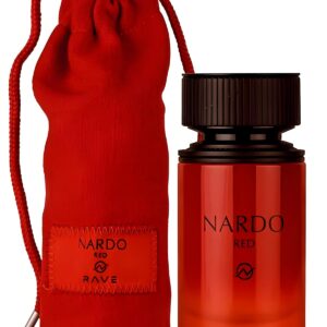 lattafa rave nardo red for unisex eau de parfum spray, 3.4 ounce / 100 ml