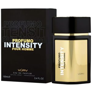 lattafa vurv profumo intensity ?c citrus, aquatic, woody, leather ?c eau de parfum long lasting fragrance for men, 3.4 ounce / 100 ml