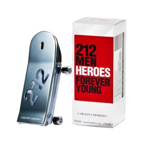 carolina herrera 212 heroes limited edition eau de toilette spray for men, 3.0 ounce