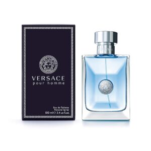 versace pour homme eau de toilette natural spray, 3.4 fl oz