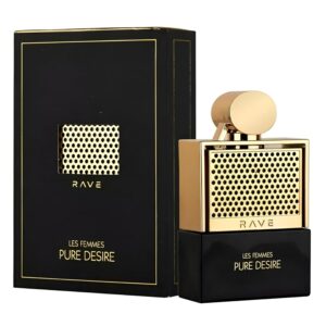 lattafa rave pure desire gold for women eau de parfum spray, 3.4 ounce