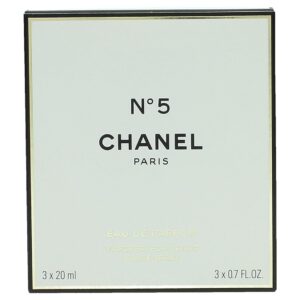 chanel no.5 eau de parfum purse spray and 2 refills no.5 3x20ml/0.7oz