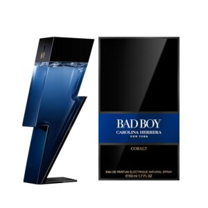 carolina herrera bad boy cobalt eau de parfum spray for men, 1.7 ounce