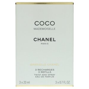 chanel chanel coco mademoiselle twist & spray eau de parfum refill 3x20ml/0.7oz