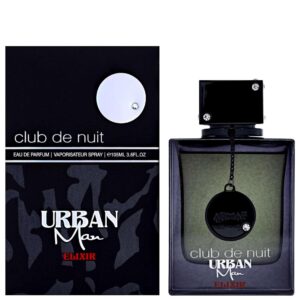 armaf club de nuit urban man elixir for men eau de parfum spray, 3.6 ounce