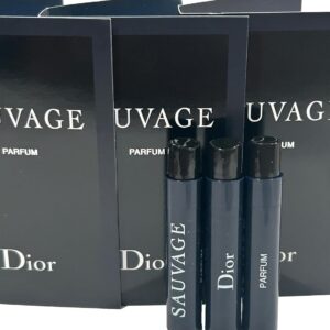 dior christian sauvage men sample perfume parfum vial 1 ml /0.03 oz 3 pcs