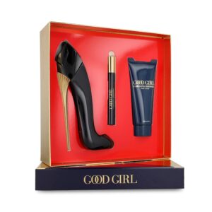 carolina herrera good girl 3 piece set for women (2.7 oz eau de parfum spray + 3.4 oz body lotion + 0.33 oz travel spray)