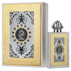 lattafa pride king of arabia 100ml edp ?c unisex fragrance with bergamot, mint, black tea, ginger, leather & vanilla ?c warm spicy aromatic scent