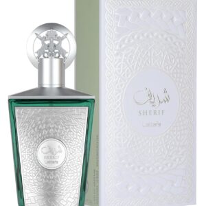 lattafa sherif ?c fruity, woody, musky, aromatic ?c eau de parfum spray long lasting fragrance for unisex, 3.4 ounce / 100 ml