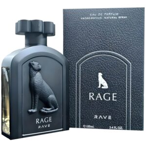 lattafa rave rage ?c fruity, spicy, woody, sweet ?c eau de parfum spray long lasting fragrance for unisex, 3.4 ounce / 100 ml