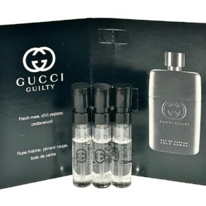 gucci guilty sample perfume men guilty guilty parfum spray pour homme size 1.5 ml / 0.05 (set of 3)