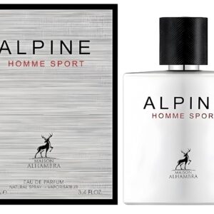 maison alhambra alpine homme sport for men eau de parfum spray, 3.4 ounce / 100 ml