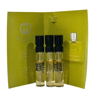 gucci guilty men elixir sample perfume 1.5 ml / 0.05 oz set of 3 spray samples