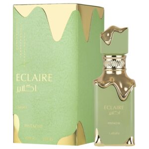 lattafa eclaire pistache ?c gourmand, nutty, creamy, musky ?c eau de parfum spray long lasting fragrance for women, 3.4 ounce / 100 ml
