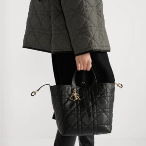 dior medium dior toujours vertical tote bag | refined structure & timeless elegance