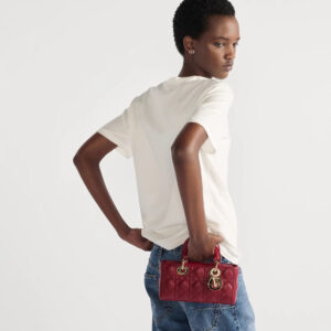 dior small lady d joy bag with iconic cannage design