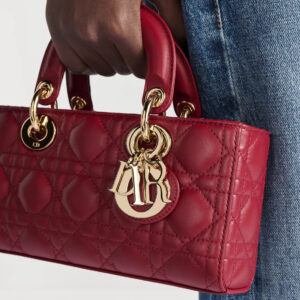 dior small lady d joy bag with iconic cannage design